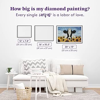 Amazon | ひまわりの正方形に囲まれたダイヤモンドアートクラブ。31色