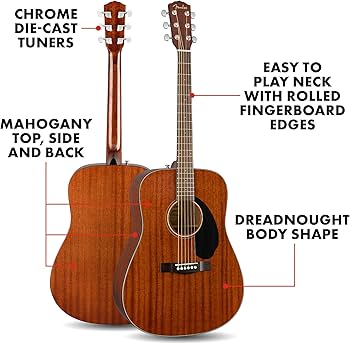 Amazon | Fender アコースティックギター CD-60S All Mahogany