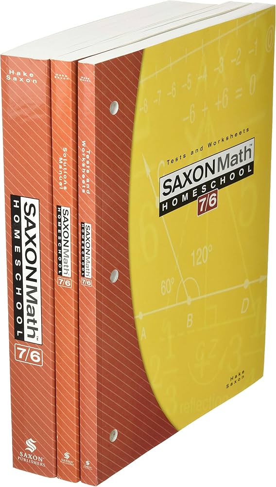 Saxon Math 7/6 Homeschool: Complete Kit 4th Edition | Amazon.com.br