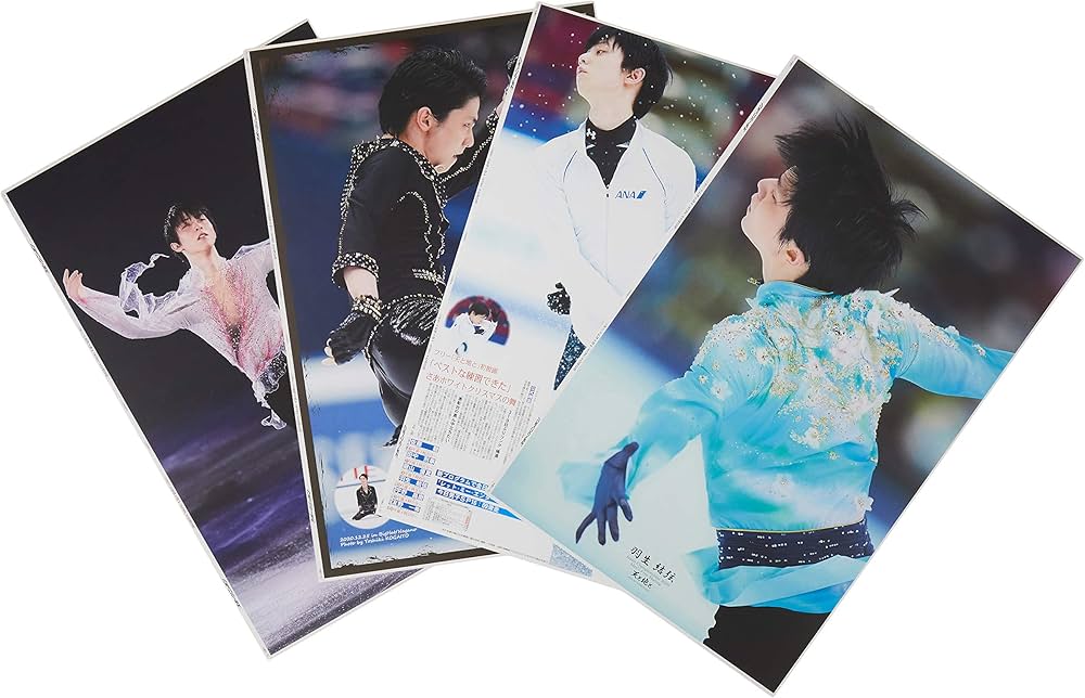 Amazon.co.jp: 羽生結弦選手ポスター 4枚セット (新聞拡大版写真