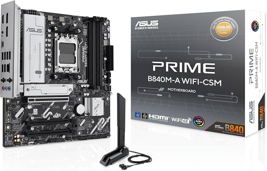 Amazon.com: ASUS Prime B840M-A WiFi-CSM AMD AM5 B840 mATX