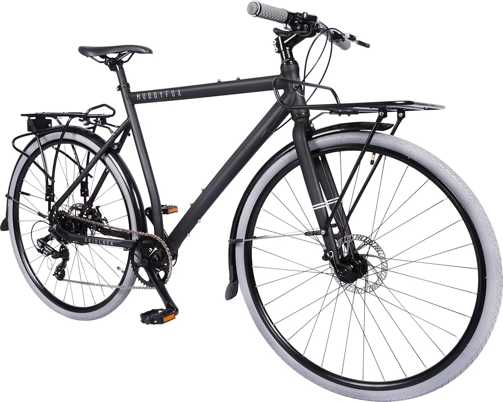 Amazon.com : Muddy Fox Gridlock Equipped Urban Bike, 700c, Black