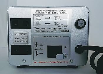 Amazon.co.jp : カシムラ アップ/ダウントランス 1500W 220V~240V 100V