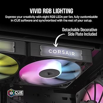 Amazon.com: CORSAIR iCUE Link RX120 RGB 120mm PWM Fans with iCUE