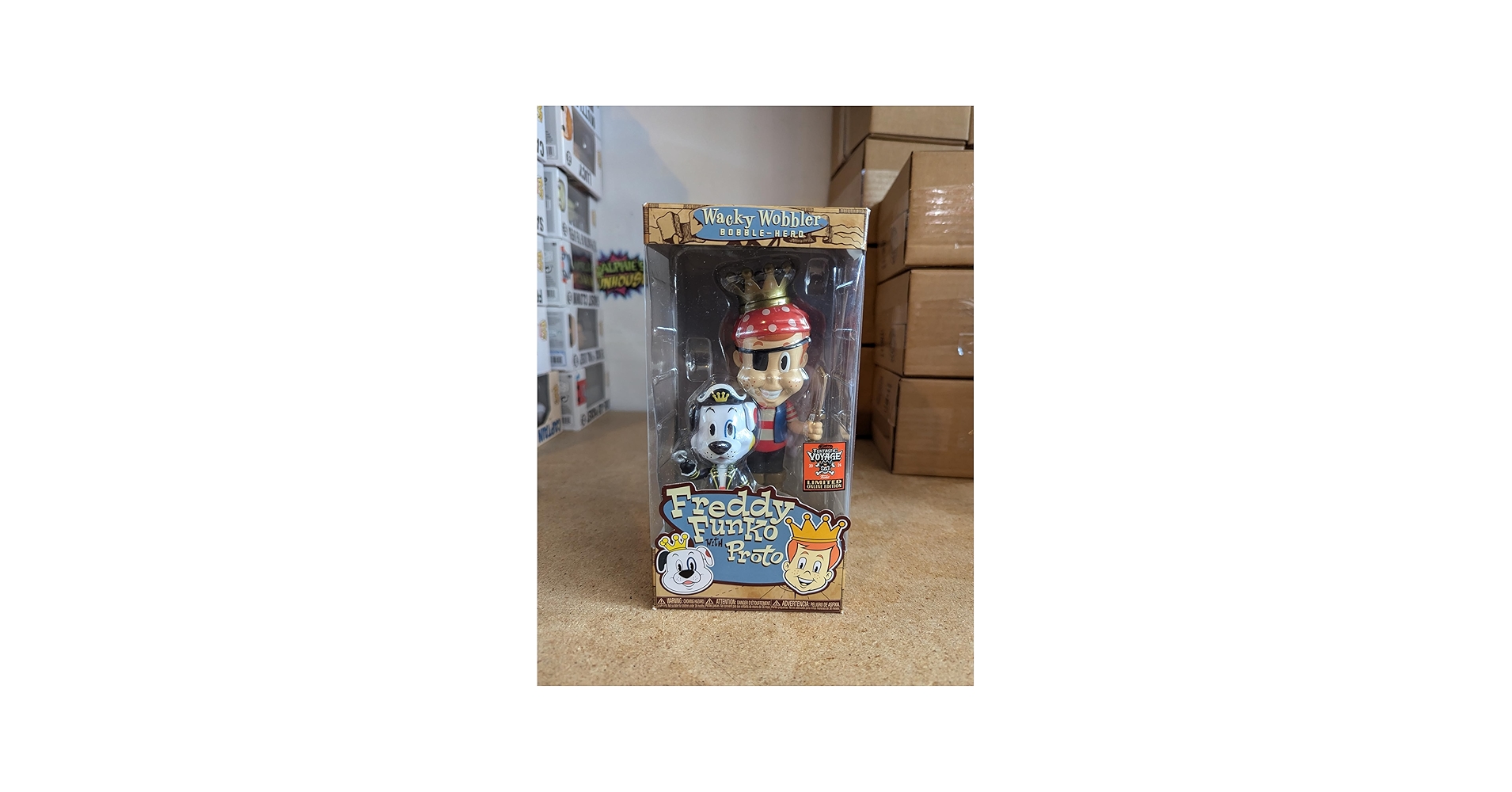 Amazon.com: Funko Wacky Wobbler Freddy with Proto Figure, Limited