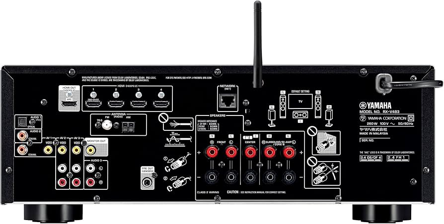 Amazon.co.jp: ヤマハ AVレシーバー RX-V483(B)ブラック : 家電＆カメラ