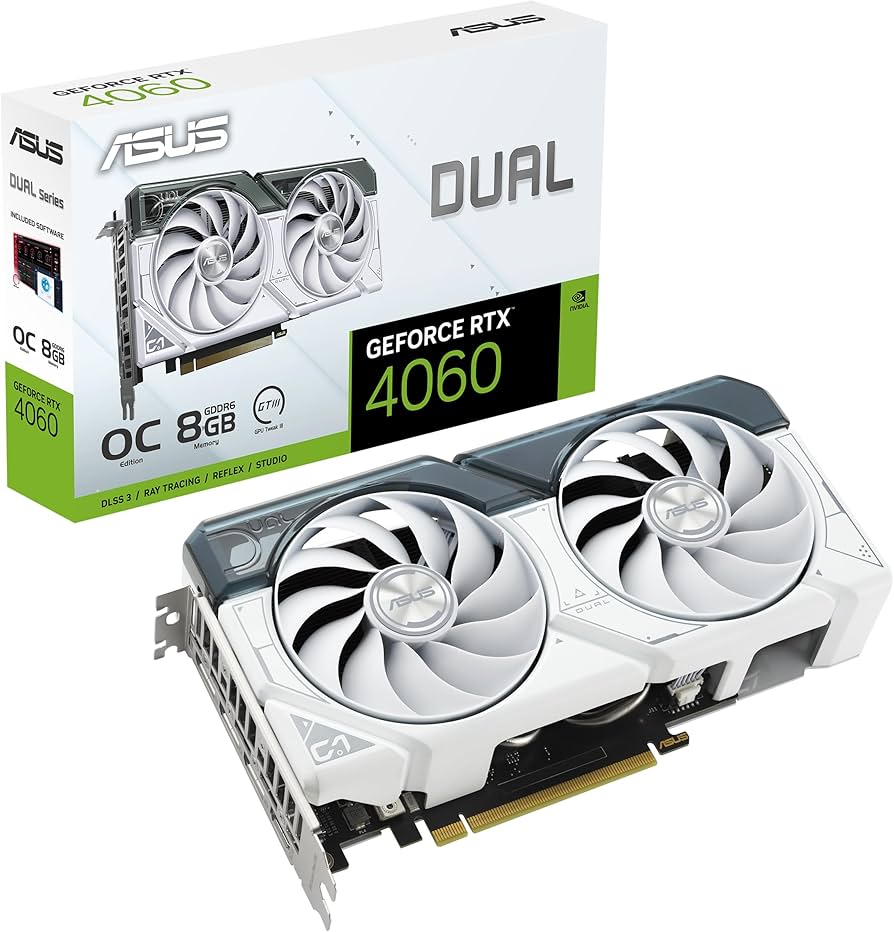 Amazon.com: ASUS Dual GeForce RTX™ 4060 OC White Edition 8GB GDDR6