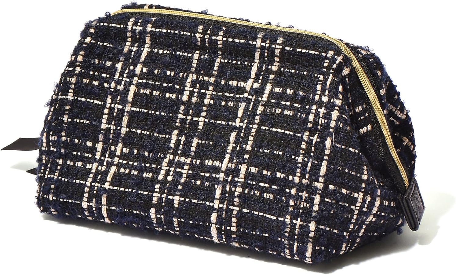 Amazon | Francfranc フランフラン ツイード ワイヤーポーチ ブラック