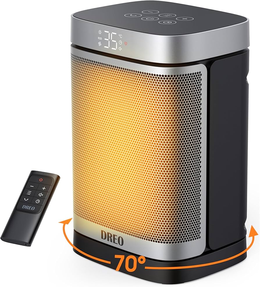 Amazon | Dreo セラミックヒーター 電気ストーブ 小型 DC 暖房器具