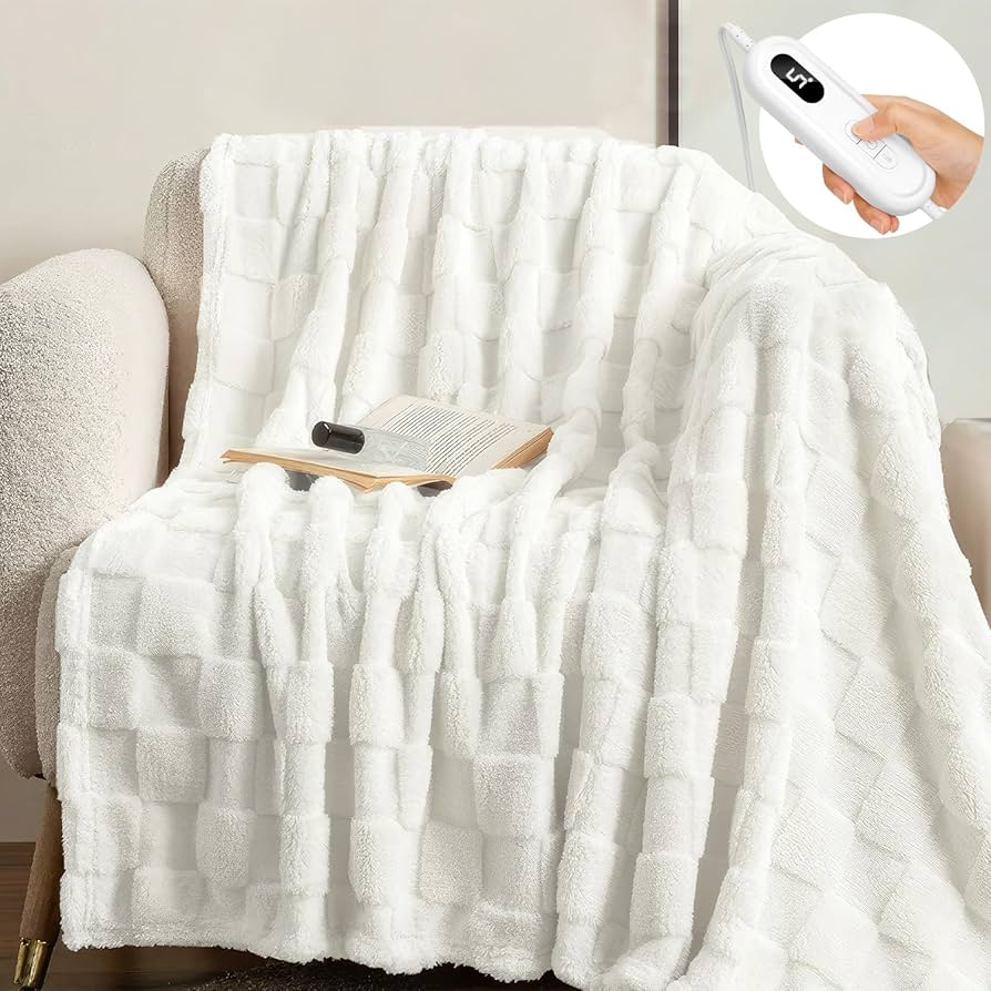 Amazon.co.jp : Heshare電気毛布 掛け敷き兼用 洗える 188×130cm 大型