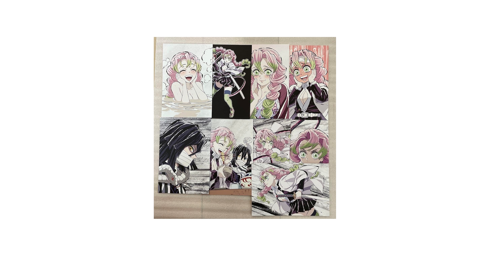 Amazon.co.jp: 全集中展 鬼滅 幕間画ポストカード 甘露寺蜜璃 伊黒小芭