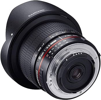 Amazon.com : SAMYANG 8 mm f/3.5 UMC CS II fisheye Lens - for Canon