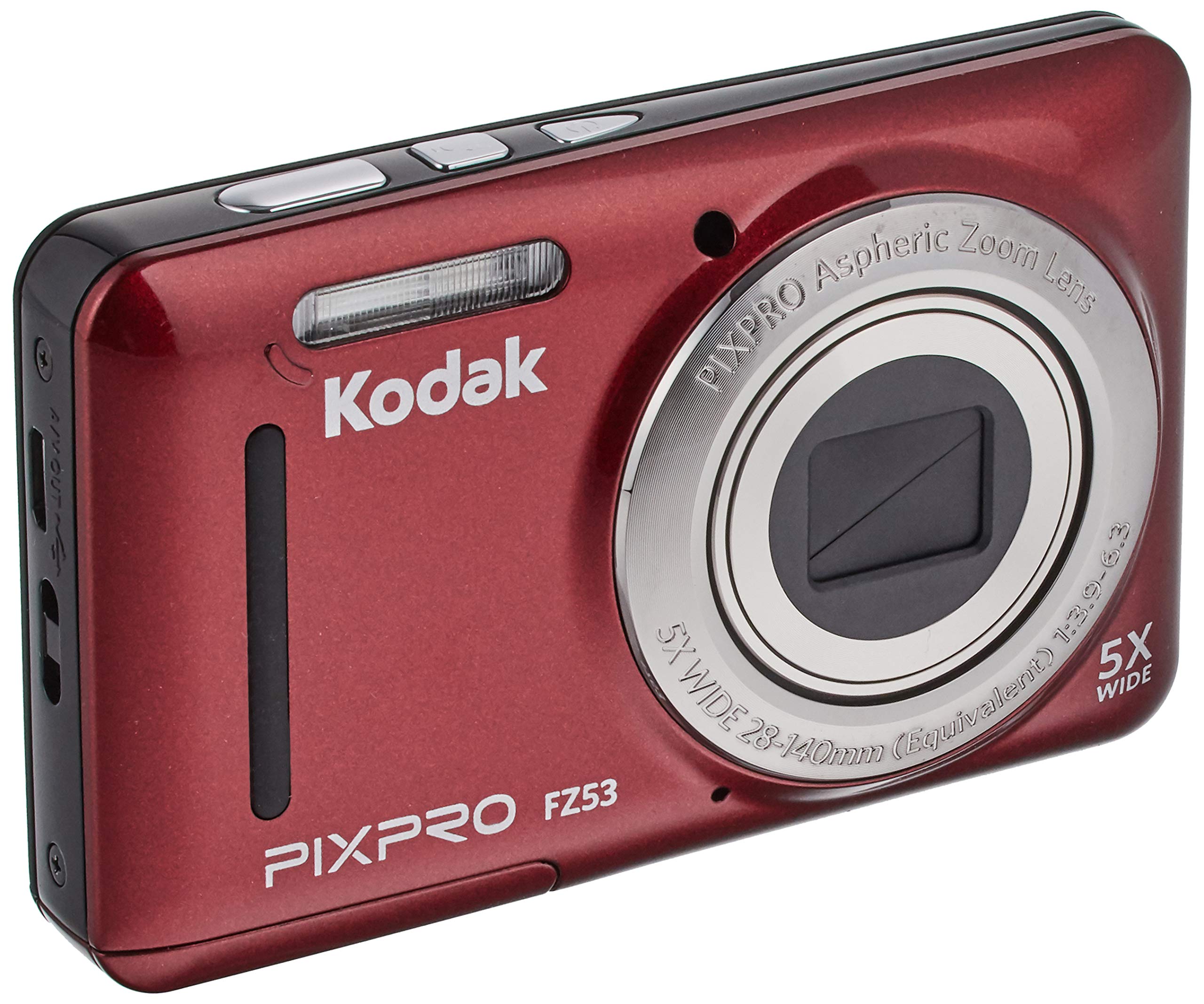 Amazon | コダック コンパクトデジタルカメラKodak PIXPRO FZ53 レッド