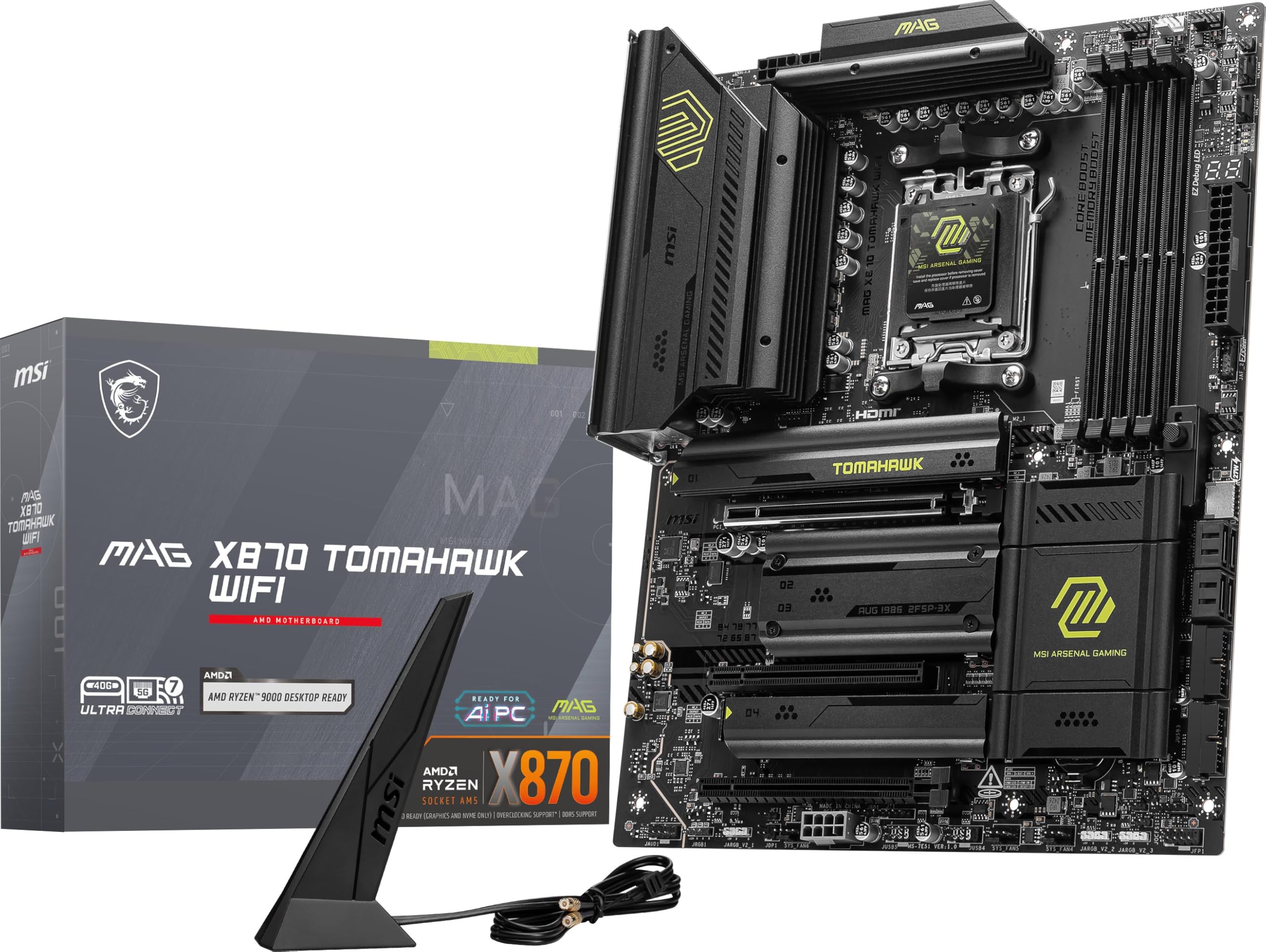 Amazon.com: MSI MAG X870 Tomahawk WiFi Gaming Motherboard (AMD