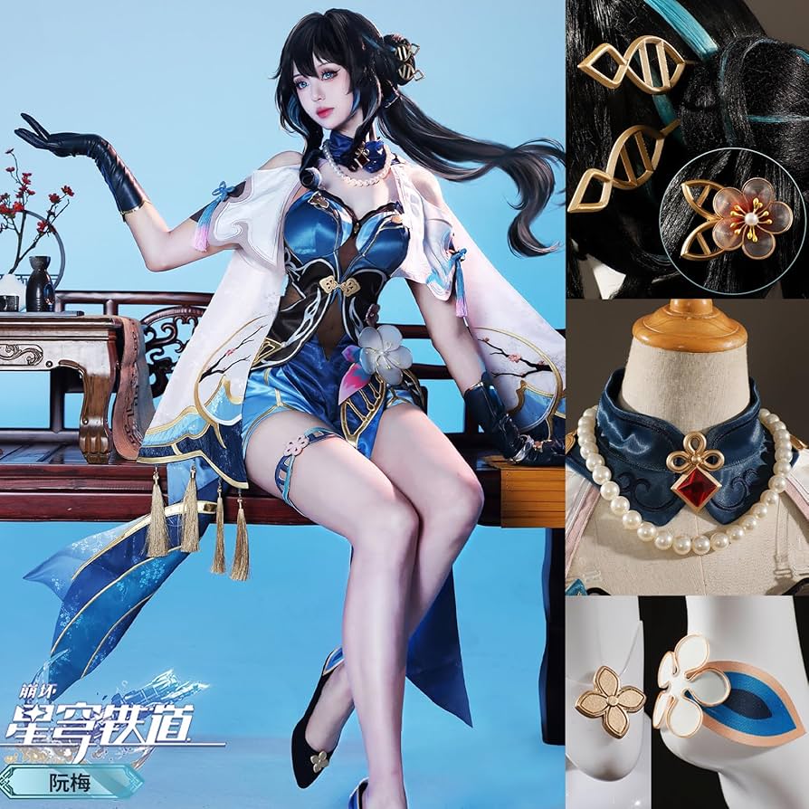 Amazon.co.jp: 崩壊:スターレイル ルアン・メェイ コスプレ衣装 刺繍