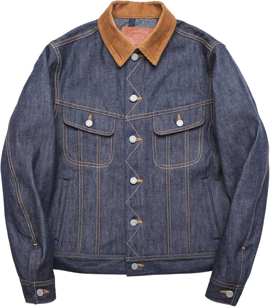 Red Tornado 101 Storm Rider Denim Jacket Men's Blanket Lined