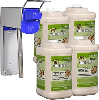 Amazon.com: Zep Shell Shock Walnut-Based Pro Hand Cleaner D-4000