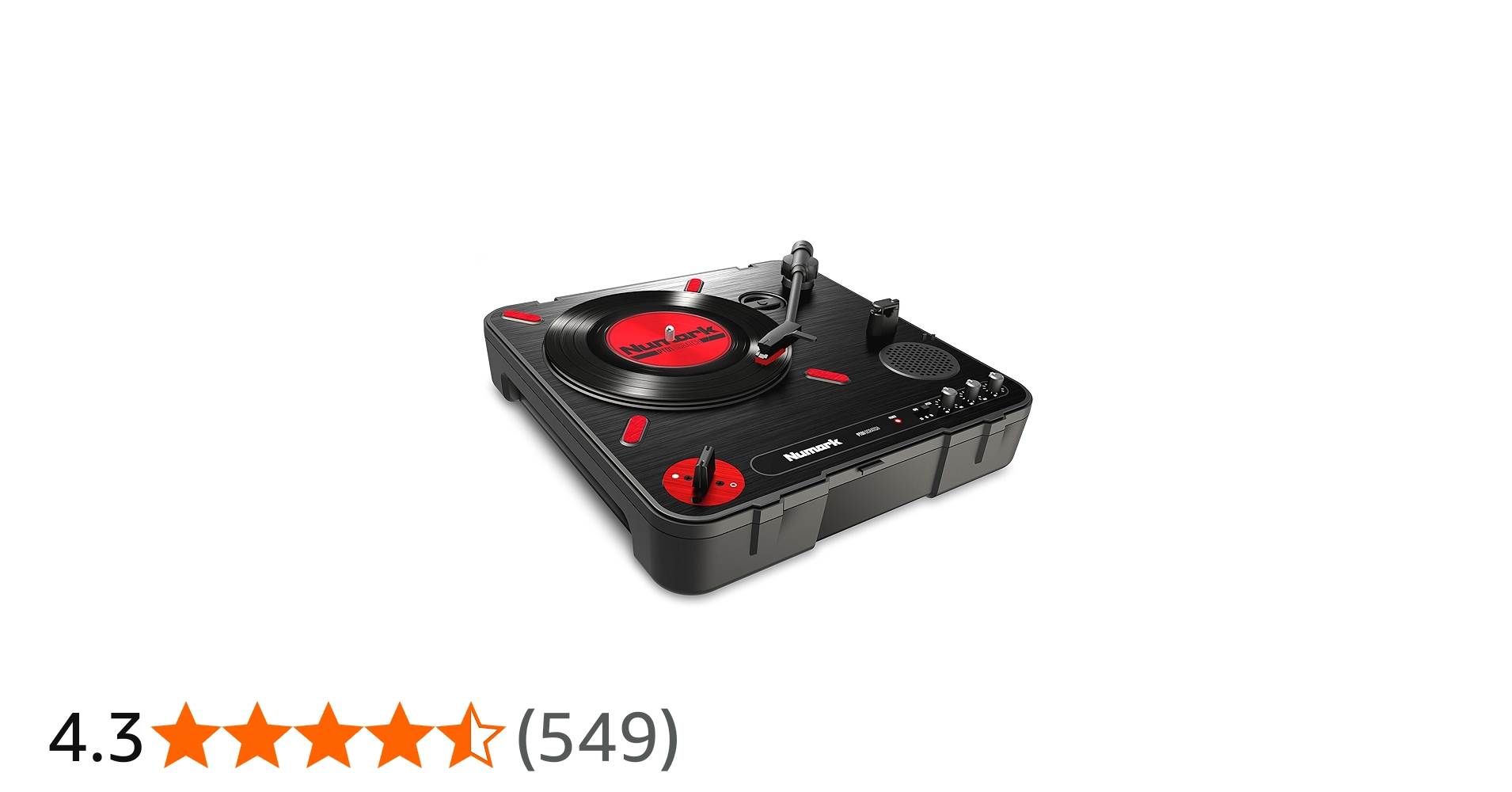 Numark PT01 Scratch | DJ Turntable for Portablists With User