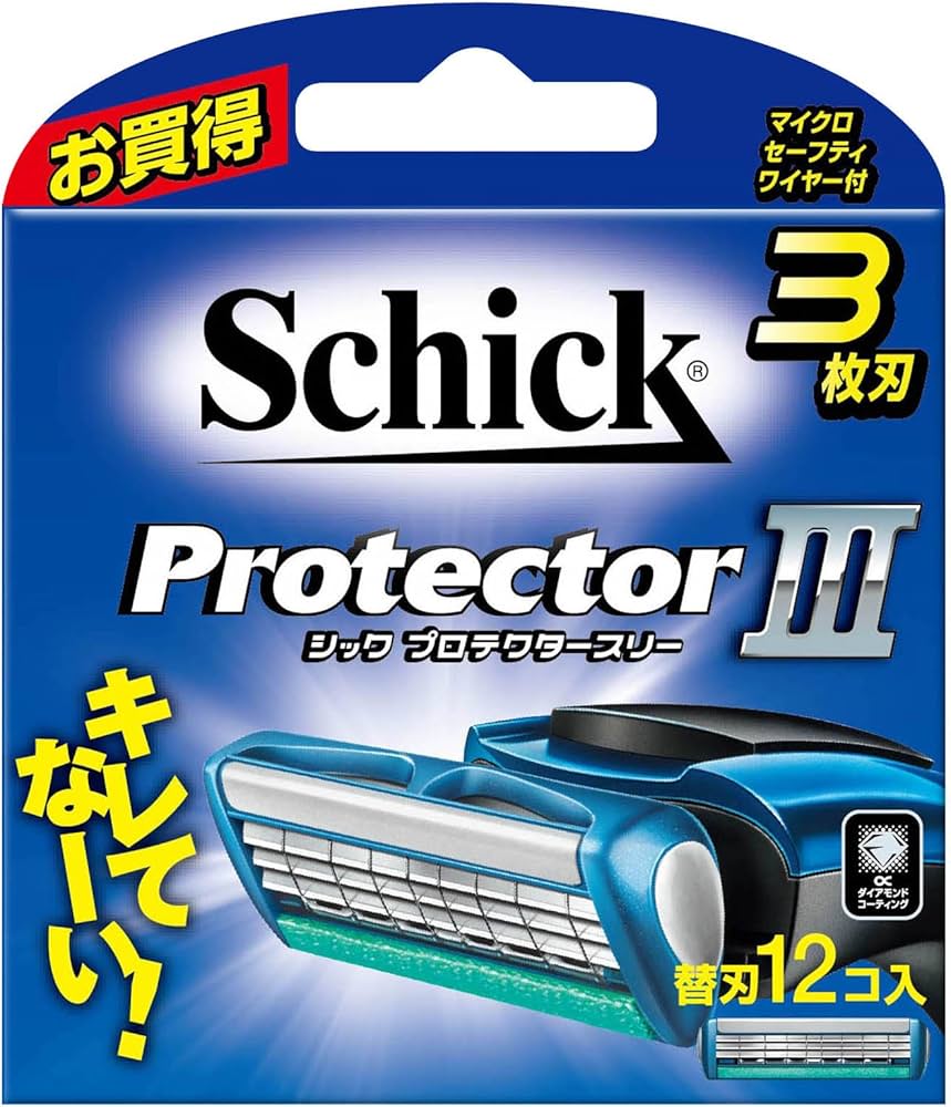Amazon.co.jp: Schick(シック) プロテクタースリー 3枚刃 替刃(12コ入