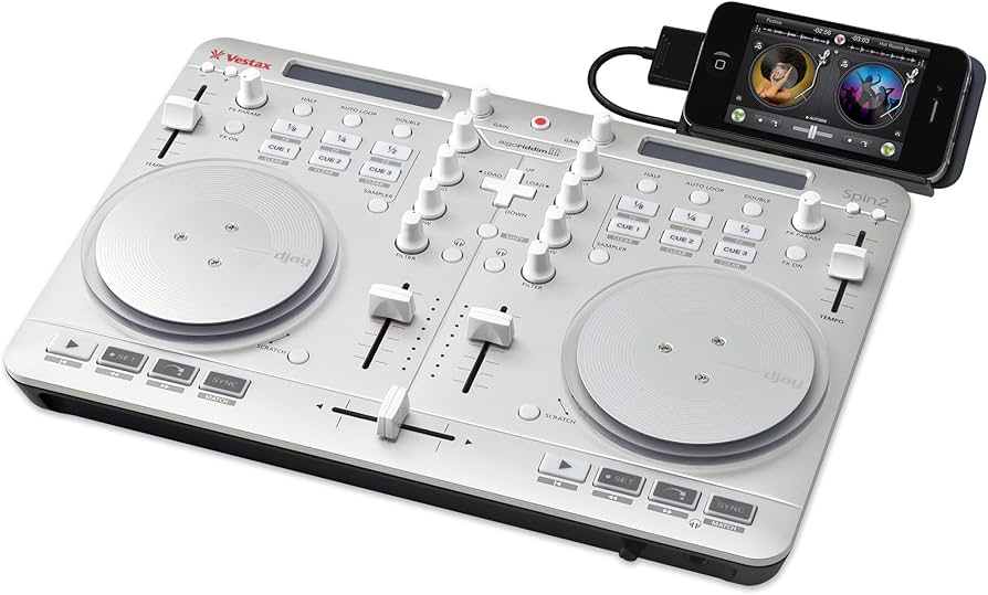 Amazon | Vestax DJコントローラー Spin2 シルバー iPhone/iPad/iPod