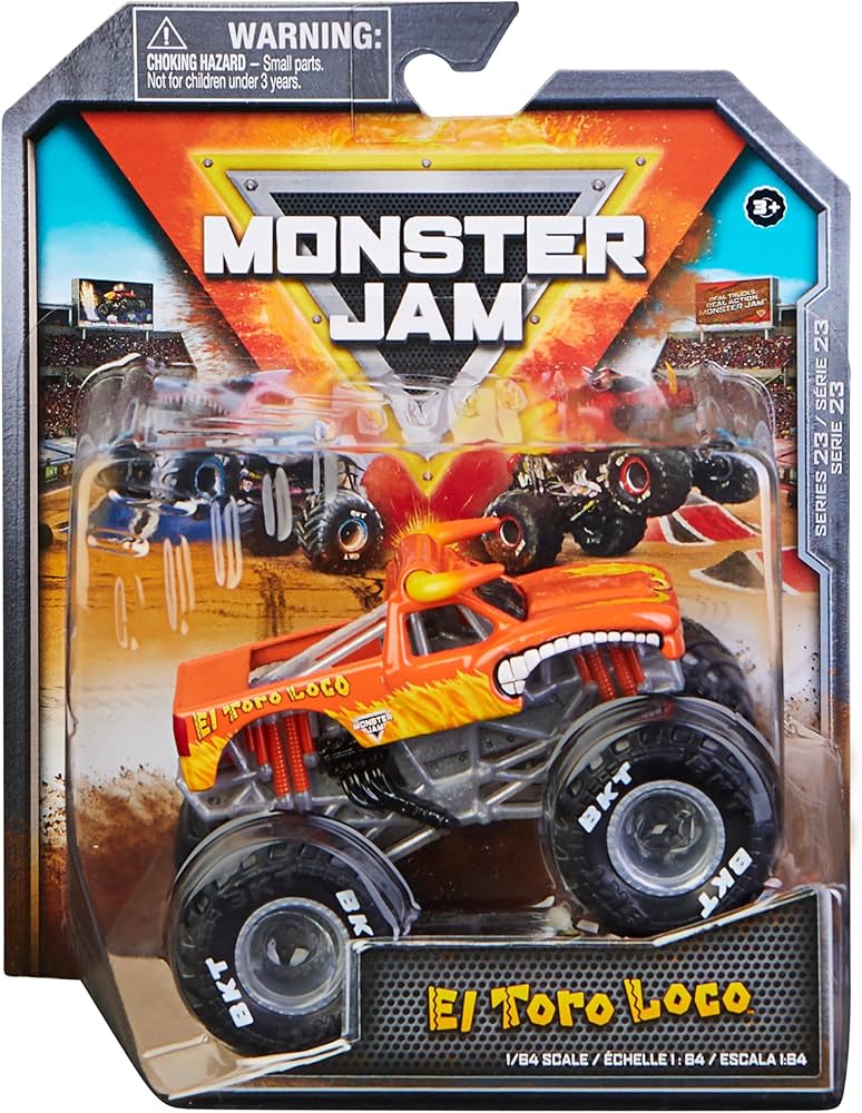 Amazon.com: Monster Jam, Official El Toro Loco Monster Truck, Die
