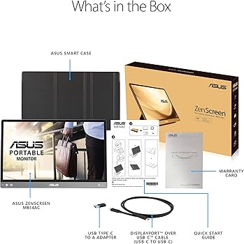 Amazon.co.jp: ASUS ZenScreen MB14AC 14インチ ポータブルUSB Type-C