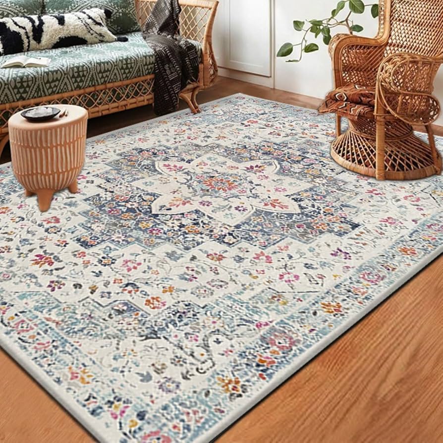 Amazon｜ラグ ラグマット 花柄 花柄15 オリエンタル柄 カーペット