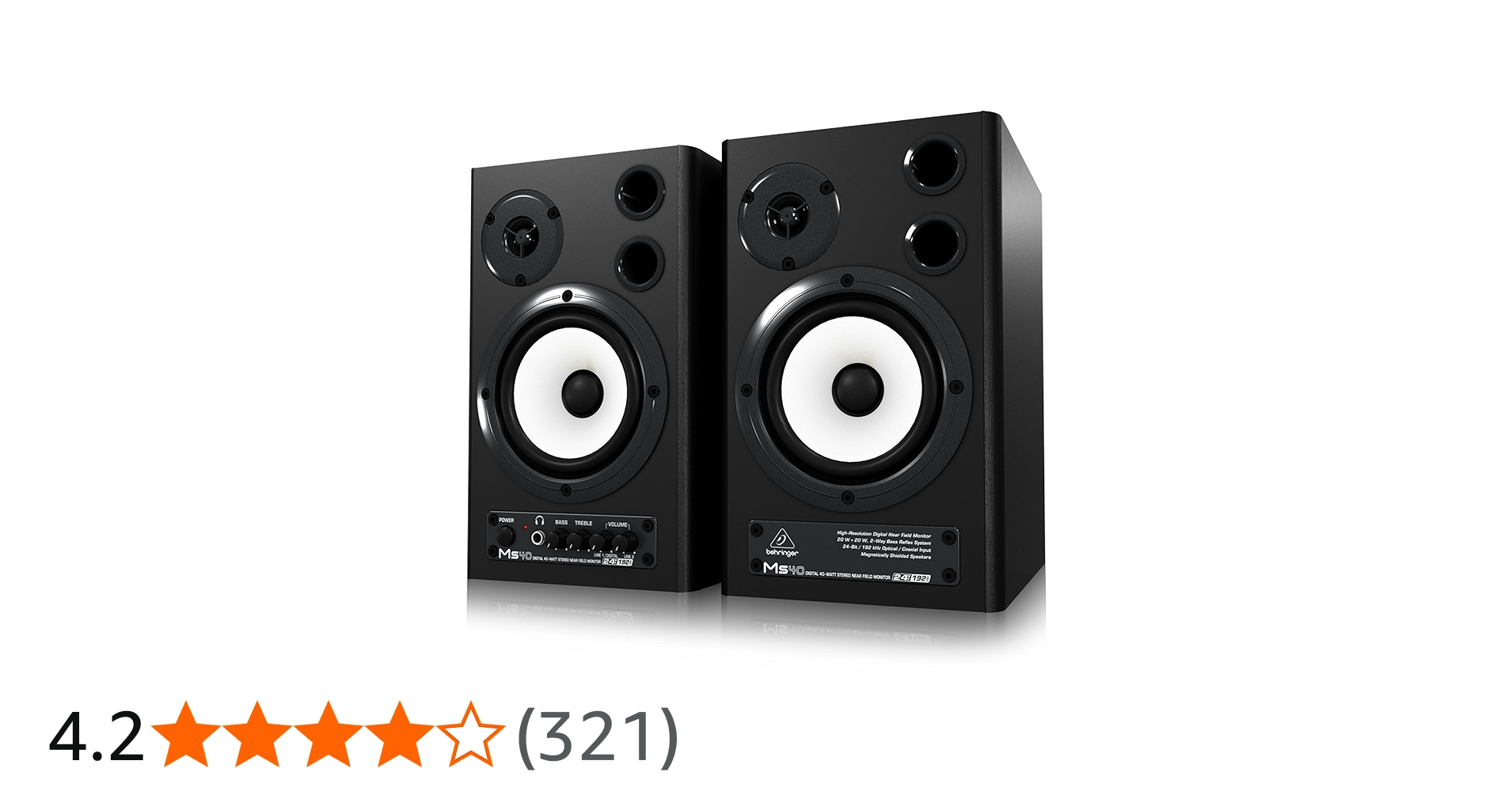 Amazon | BEHRINGER ベリンガー MS40 | モニタースピーカー | 楽器