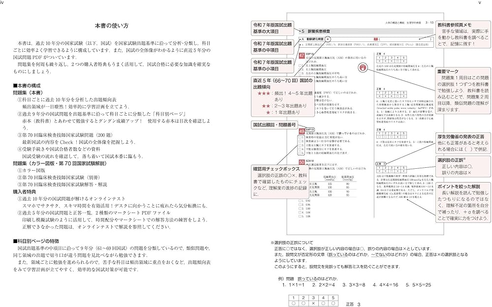 臨床検査技師国家試験問題集2025年版 オンラインテスト/第66-70回国試