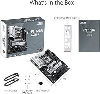 Amazon | ASUS Prime X670-P AMD X670 AM5 Ryzen™ デスクトップ 9000