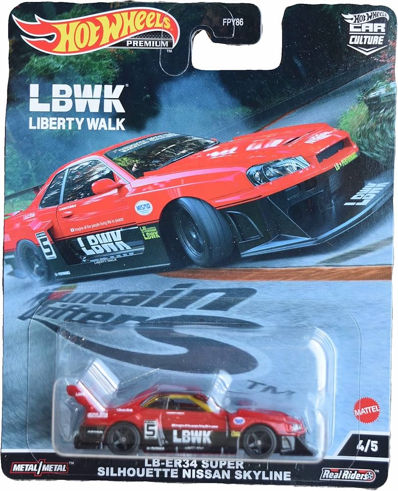Amazon.com: Hot Wheels LB-ER34 Super Silhouette Nissan Skyline
