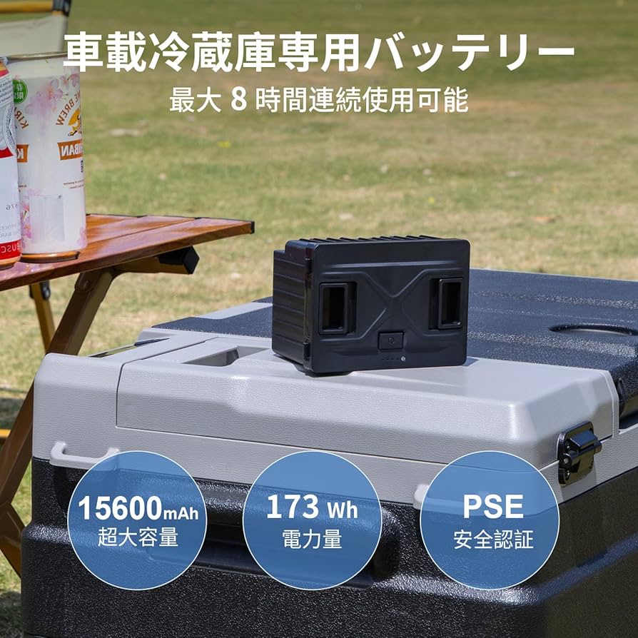 Amazon.co.jp: SAMONIC 車載冷蔵庫専用バッテリー 15600mAh大容量 充電