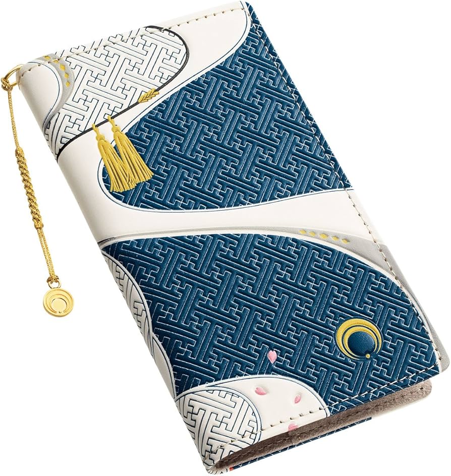 刀剣乱舞×浅草文庫 友禅染牛革スマホケース へし切長谷部 刀剣乱舞