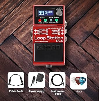 Amazon.com: Boss RC-5 Loop Station Bundle with Gearlux Power