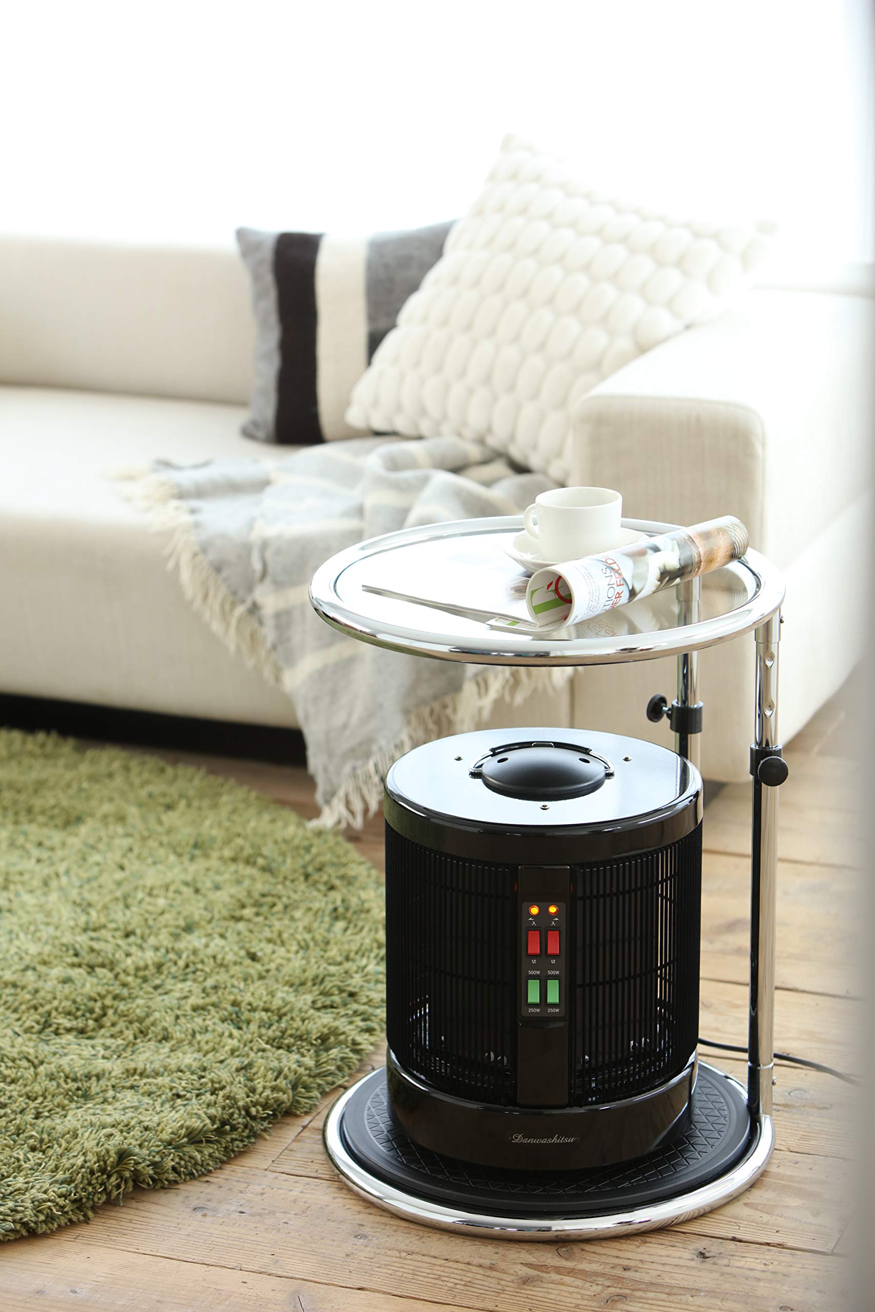 Amazon | 遠赤外線 パネルヒーター 暖話室 1000型 (ブラック) & ガラス