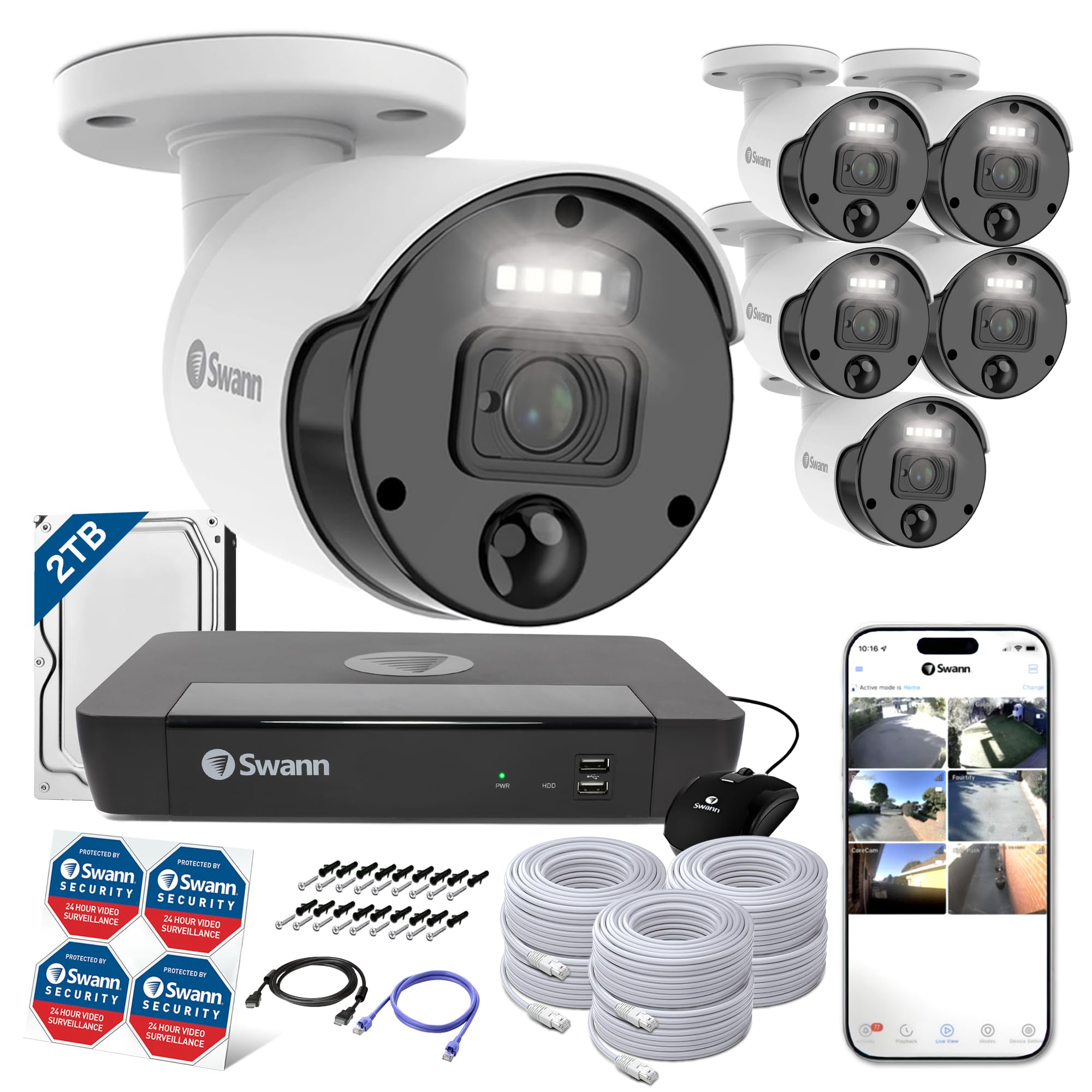 Amazon.co.jp: 【日本正規代理店】 スワン(Swann) セキュリティカメラ