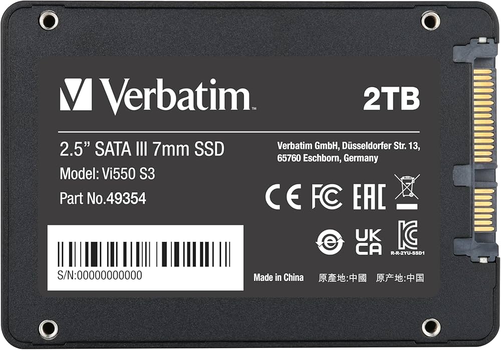 Amazon | Verbatim バーベイタム 内蔵 SSD 2TB 2.5インチ SATA 7mm