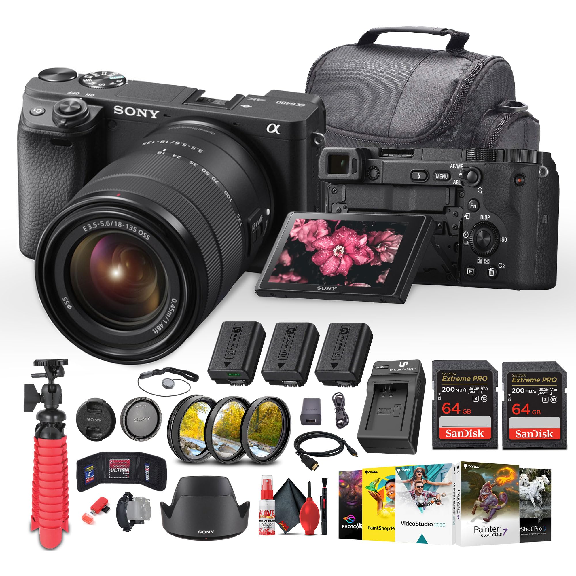 Amazon.com : Sony a6400 Mirrorless Camera with 18-135mm Lens with