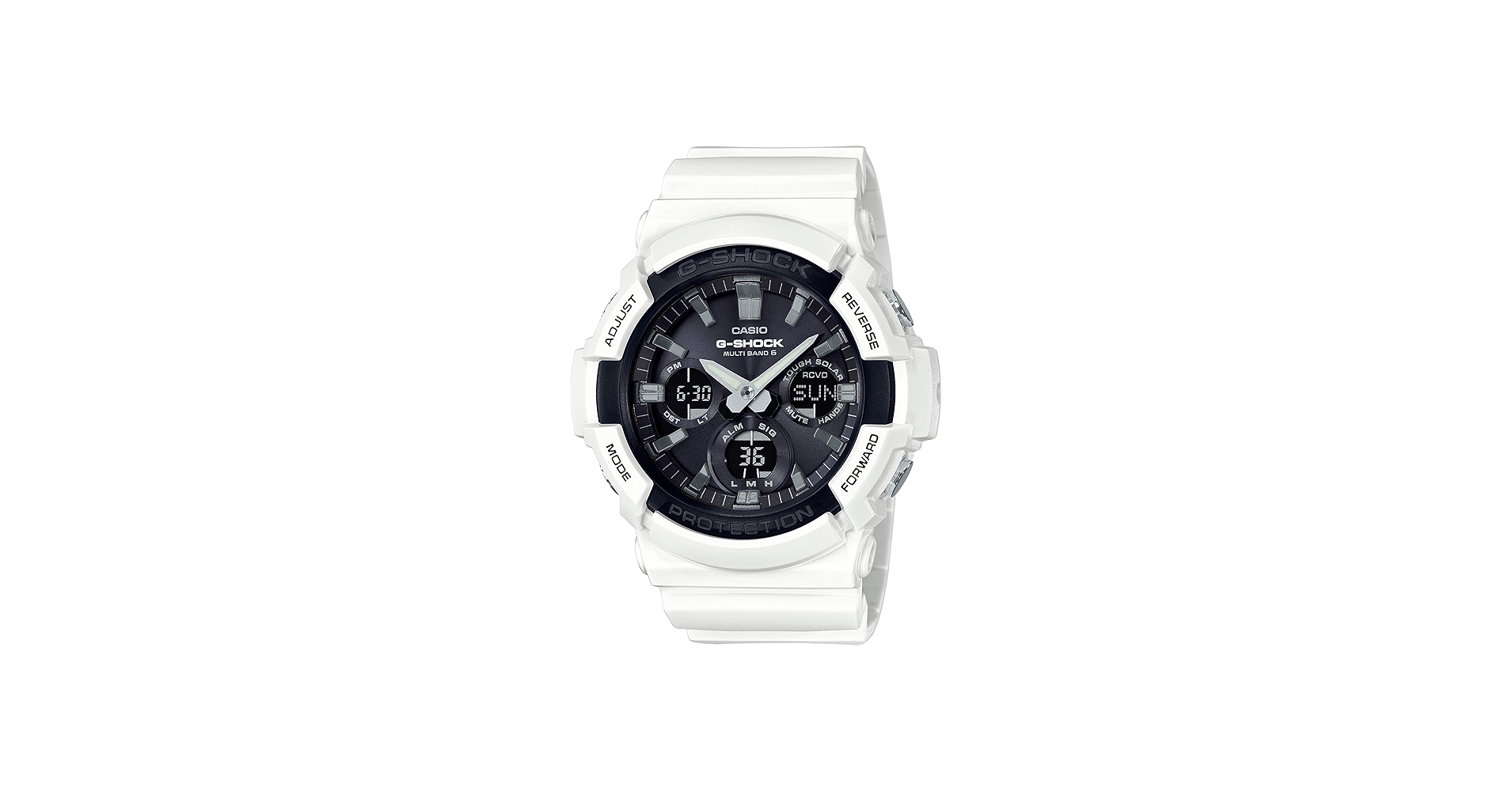Amazon.com: Casio Men's G-Shock GAS-100B-7ACR Solar White Resin