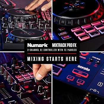 Numark Mixtrack Pro FX Serato DJ Controller with 2 Decks, Mixer