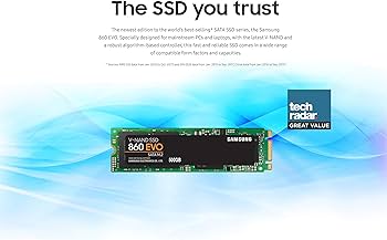 Amazon.com: Samsung 860 EVO SSD 1TB - M.2 SATA Internal Solid