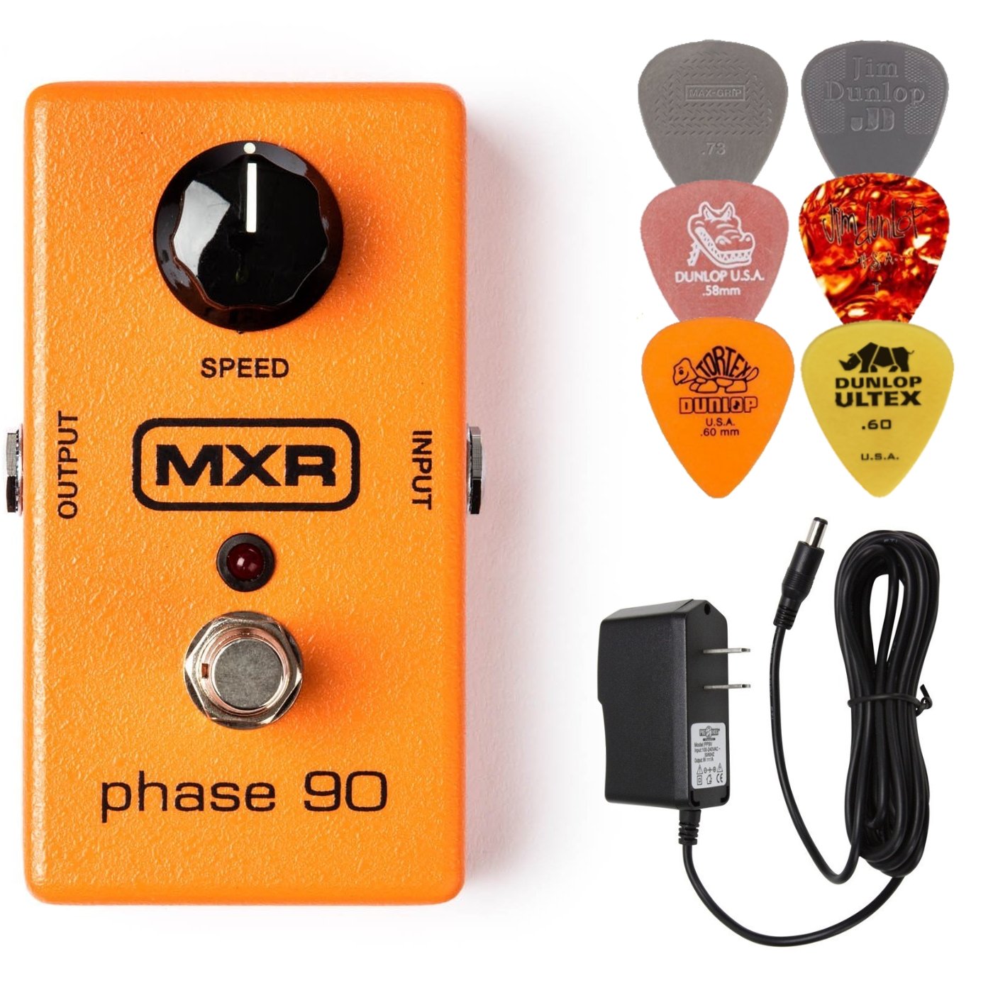 Amazon.com: MXR M101 Phase 90 Effects Pedal BUNDLE with AC/DC