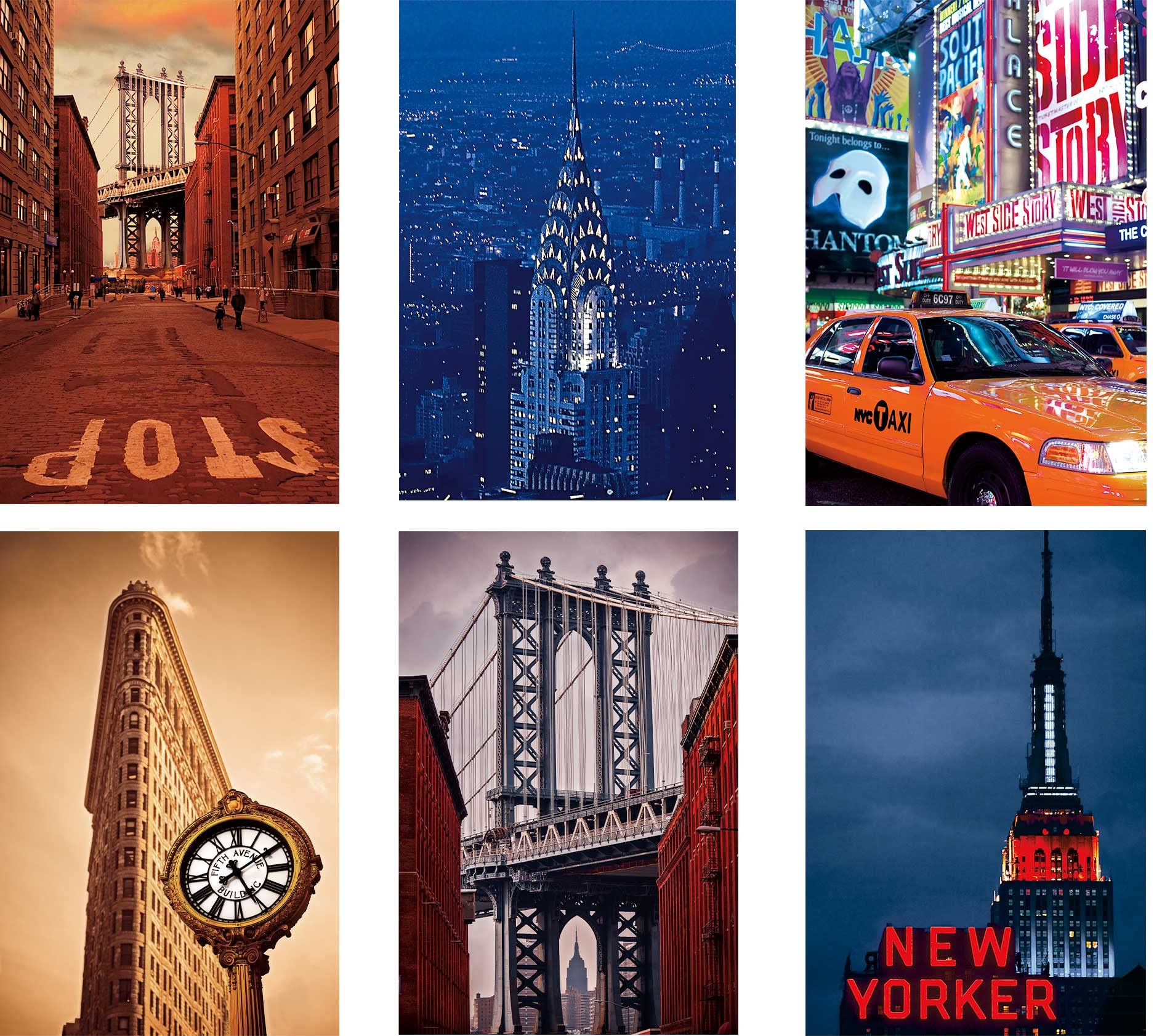 Amazon | ニューヨークポストカード30スタイルセットニューヨークのお