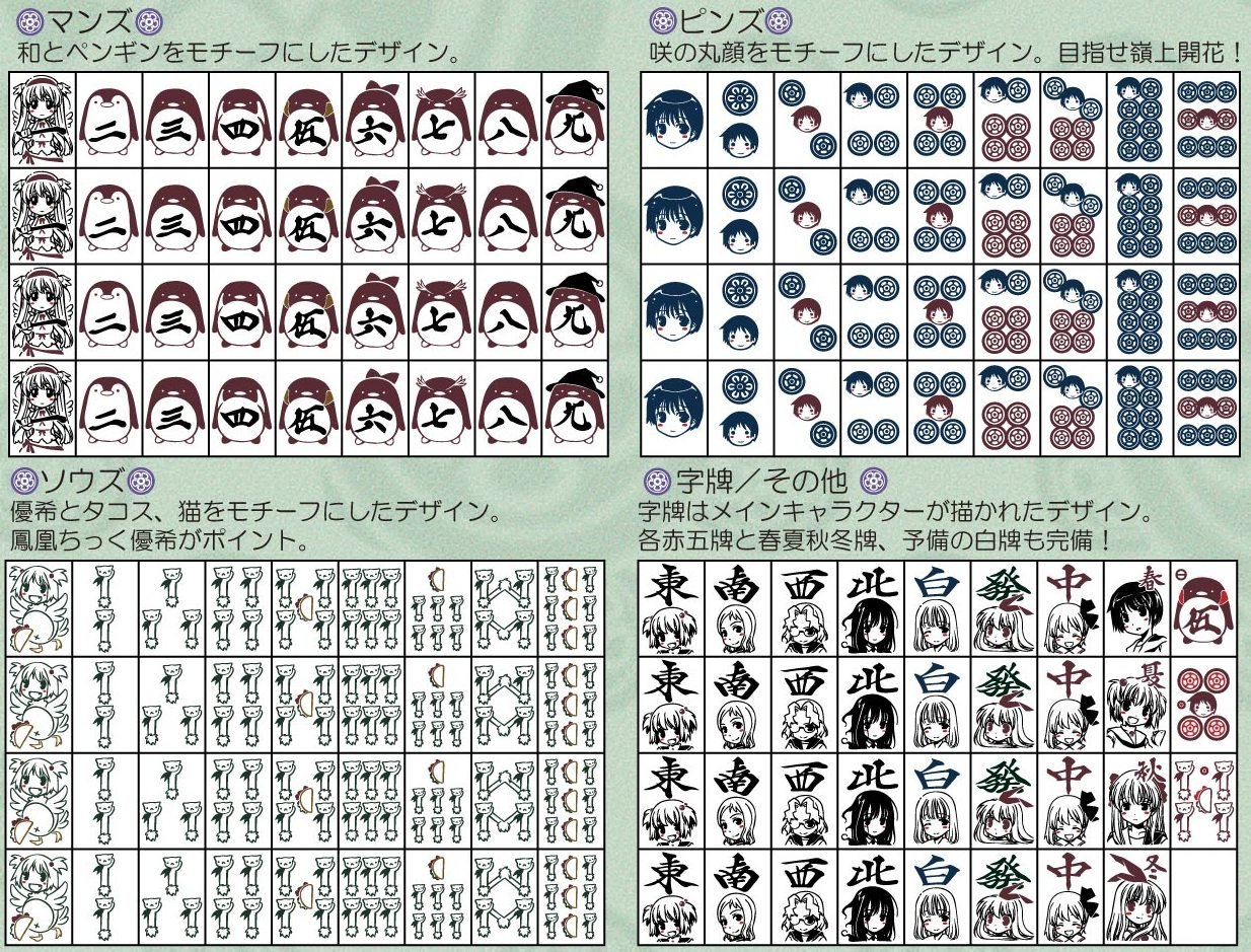 Amazon.co.jp: 咲 -saki- 麻雀牌 ver.2.0 : おもちゃ