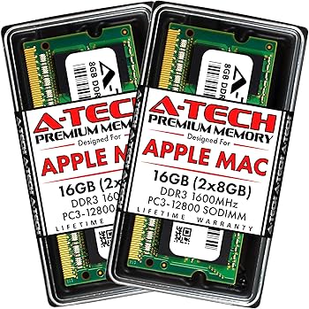 A-Tech 16GB Kit (2x8GB) RAM for Apple MacBook Pro (Mid 2012), iMac