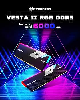 Acer Predator Vesta II RGB DDR5 RAM 32GB (16GBx2) 6000MHz CL30 PC5