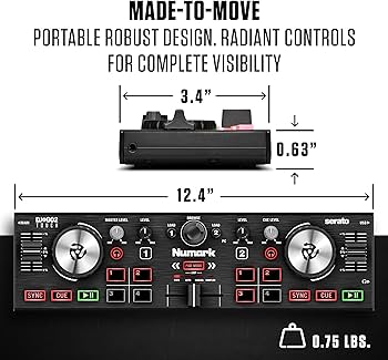 Amazon.com: Numark DJ2GO2 Touch Compact DJ Controller with 2 Decks