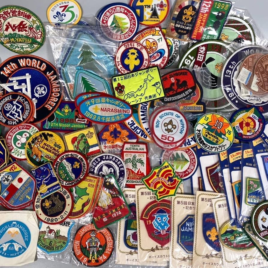 Amazon.co.jp: 当時物 ボーイスカウト グッズ まとめ BIG ワッペン