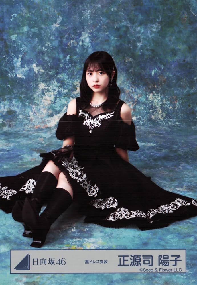 Amazon.co.jp: 日向坂46 生写真 黒ドレス衣装 4種コンプ 正源司陽子