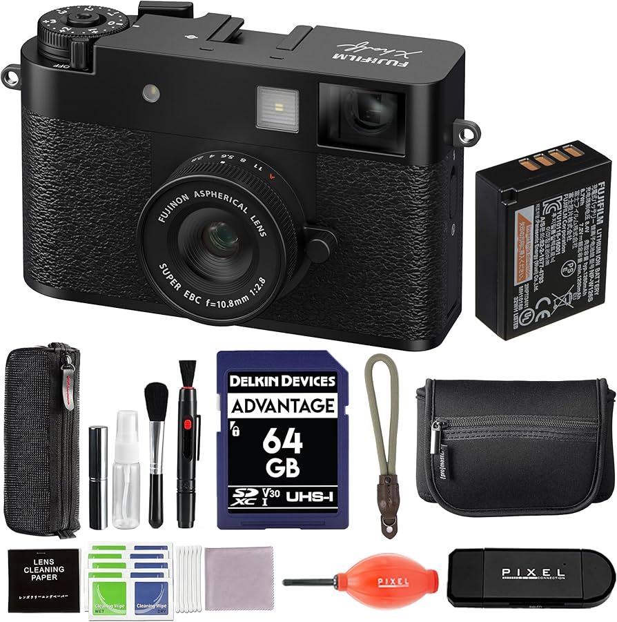 Amazon.com : Fujifilm X Half Digital Camera (Black) Bundle with